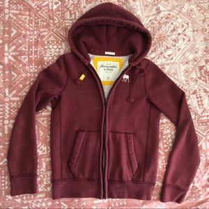 Men’s Abercrombie & Fitch Hooded Zip-up Sweater
